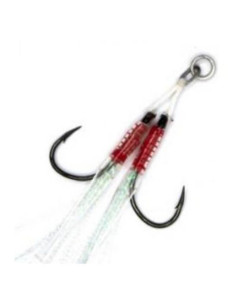 Mustad MICRO WORM DOUBLE JIGGING ASSIST RIG J-ASSIST6