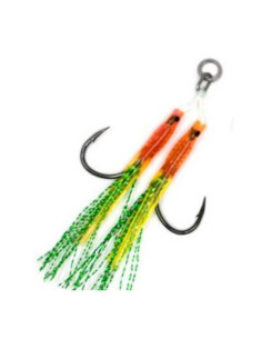 Mustad MICRO WORM DOUBLE JIGGING ASSIST RIG J-ASSIST6 2