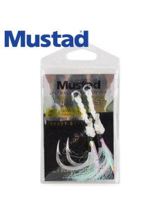 Mustad HEAVY JIG ASSIST RIG WITH WHITE FLASH