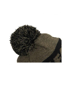 Winter Hat Fox COLLECTION BOBBLE - GREEN - BLACK 2