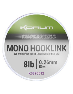 Monofilament line Korum Smokeshield Mono Hooklink - 50m