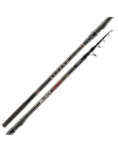 Telescopic rod Alcedo Black Surf