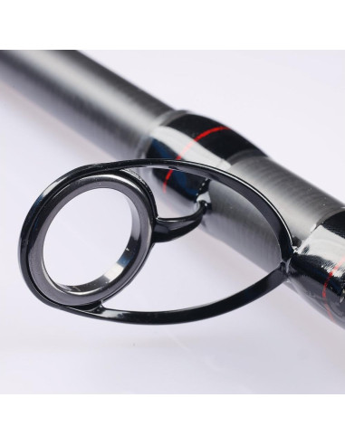 Telescopic rod Alcedo Black Surf
