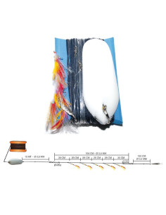 Sele SINKER TROLLING RIG - with 5 hooks