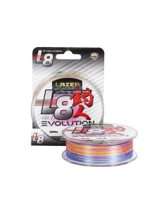 Braided Line Lazer PE L8 EVOLUTION MULTICOLOUR 300 m