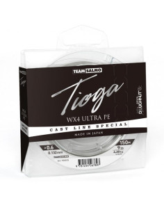 Braided Line Team Salmo TIOGA SILVER GREY - 150m