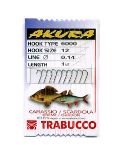 Hooks to Nylon Trabucco AKURA 6000 - Barbed 2